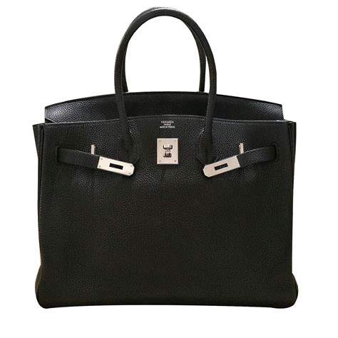 hermes black hand bag|Hermes handbags black leather.